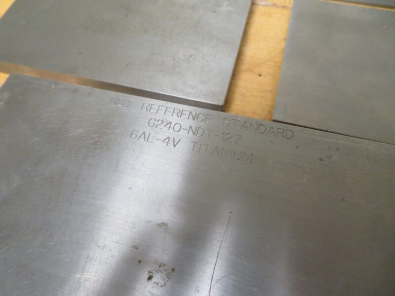 NDT Reference Standard 6AL-4V Titanium Set AND Aluminum Set ASTM G240-NDT - MA4 - Image 4