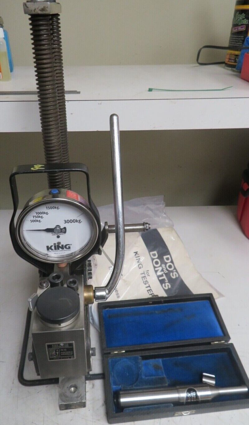 Newage King Test Portable Brinell Hardness Tester Calibrated w/ scope