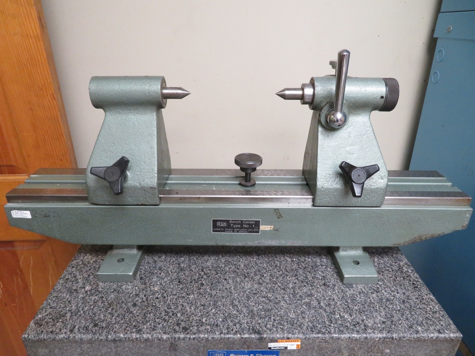 RSK Niigata Riken Sokuhan Bench Center No-1 Centers 16" x 6" 400mm x 150mm