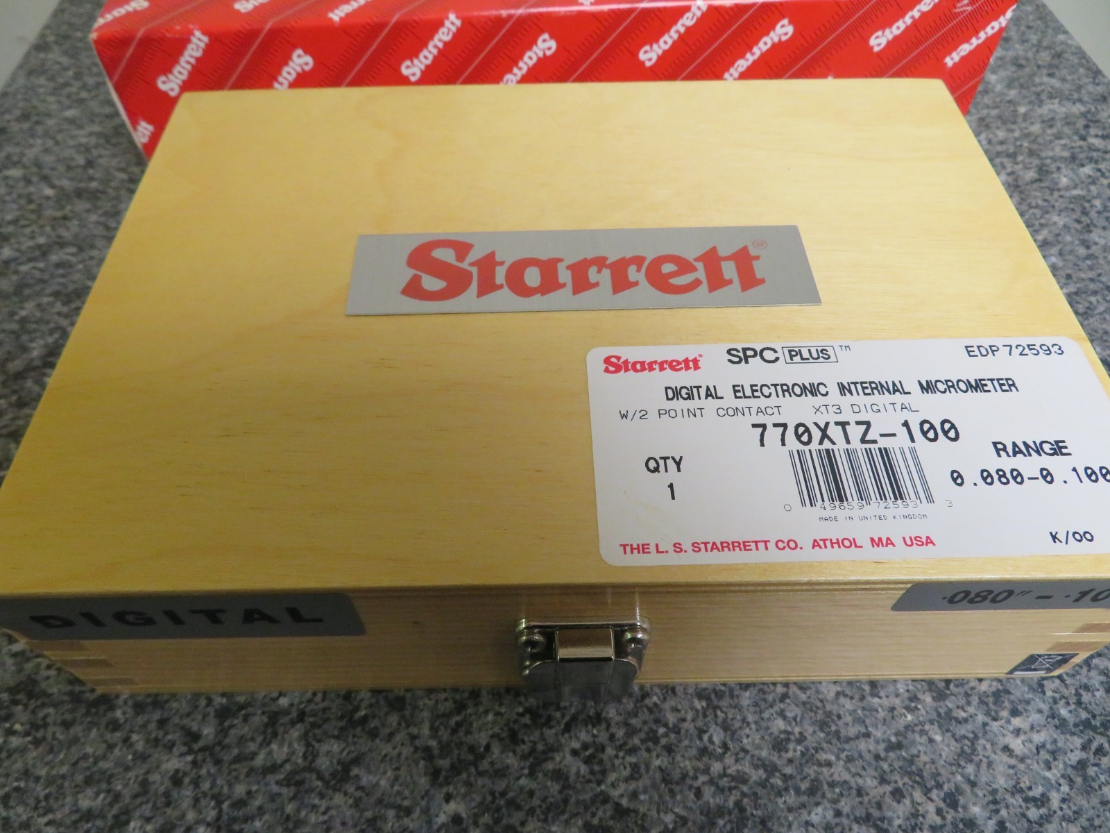 Starrett 770XTZ-100 045 .080 - .100" Bowers Digital Internal Micrometer QF5 - Image 5