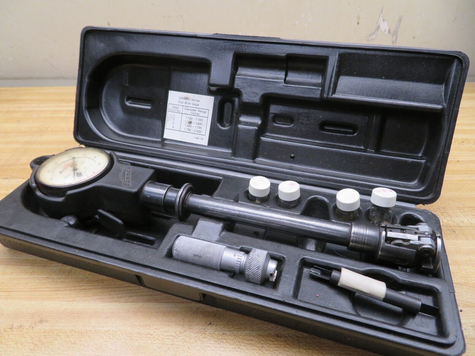 Sunnen Dial Bore Gage GR9000 1.180 2.00" .0001" 6" depth 4 Tips PS64