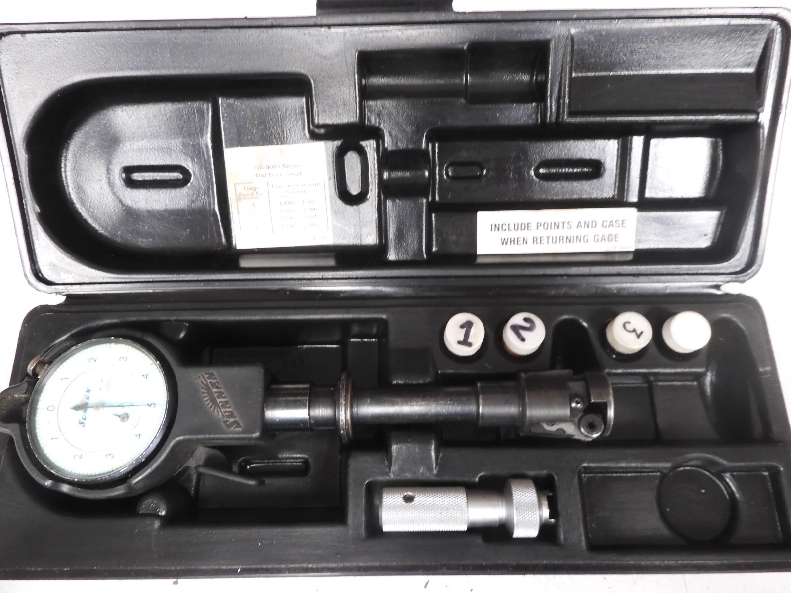 Sunnen Dial Bore Gage - GR-9000 - 1.180-2.00" /.0001" 6" depth 4 Tips - QD51