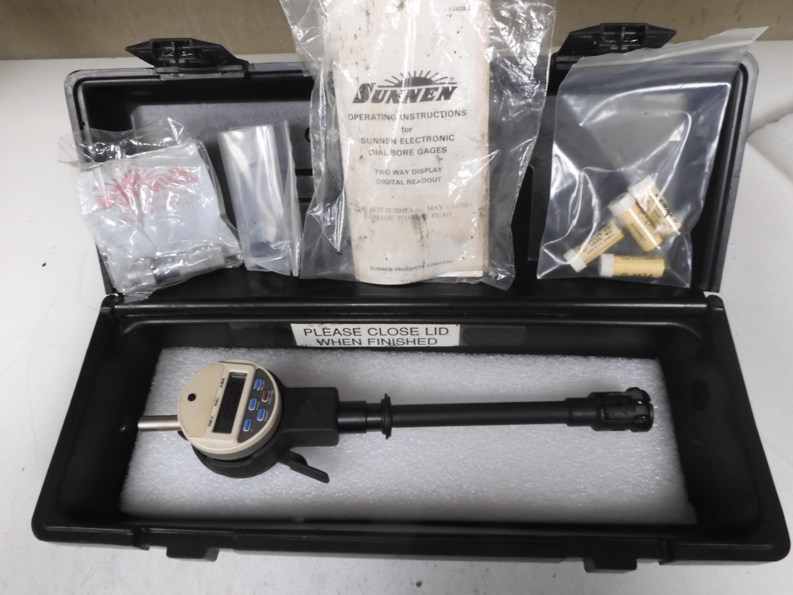 Sunnen Dial Bore Gage - GR-9000 - 1.180-2.00" /.0001" 6" depth 4 Tips - QF47