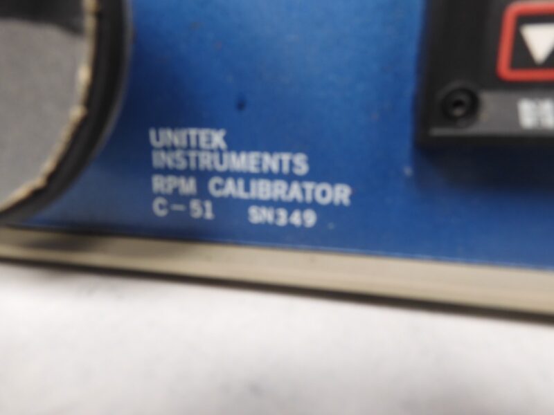 Unitek Instruments - model C-51 - RPM/Tachometer Calibrator - QB66 - Image 5