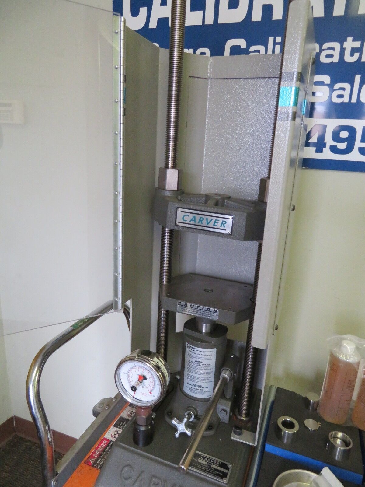 Carver 38510 Hydraulic Press Test System, Manual, 12 Tons Bullseye