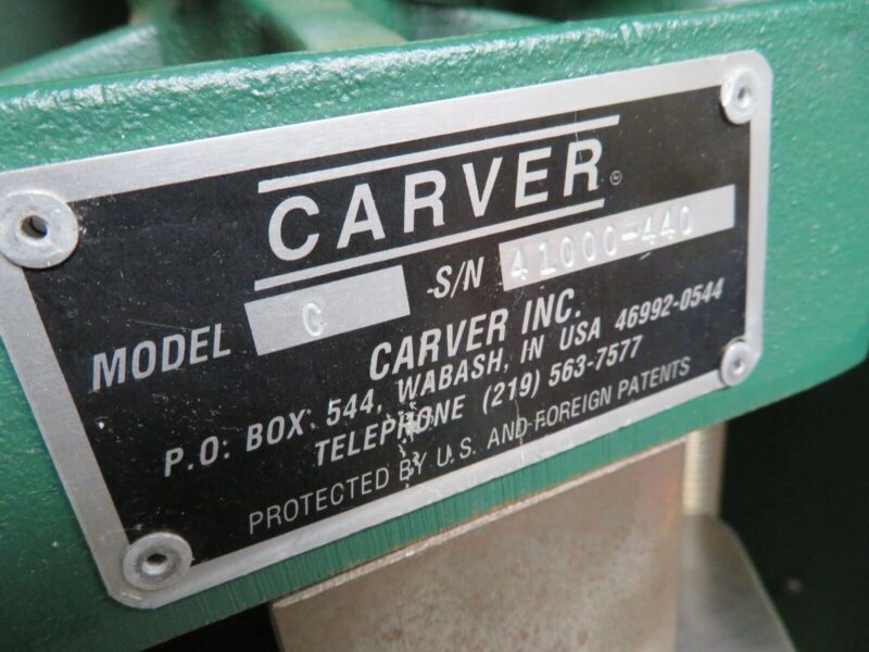 Carver Model 3912 C 12 ton Bench Top Manual Presses PV21 - Image 4
