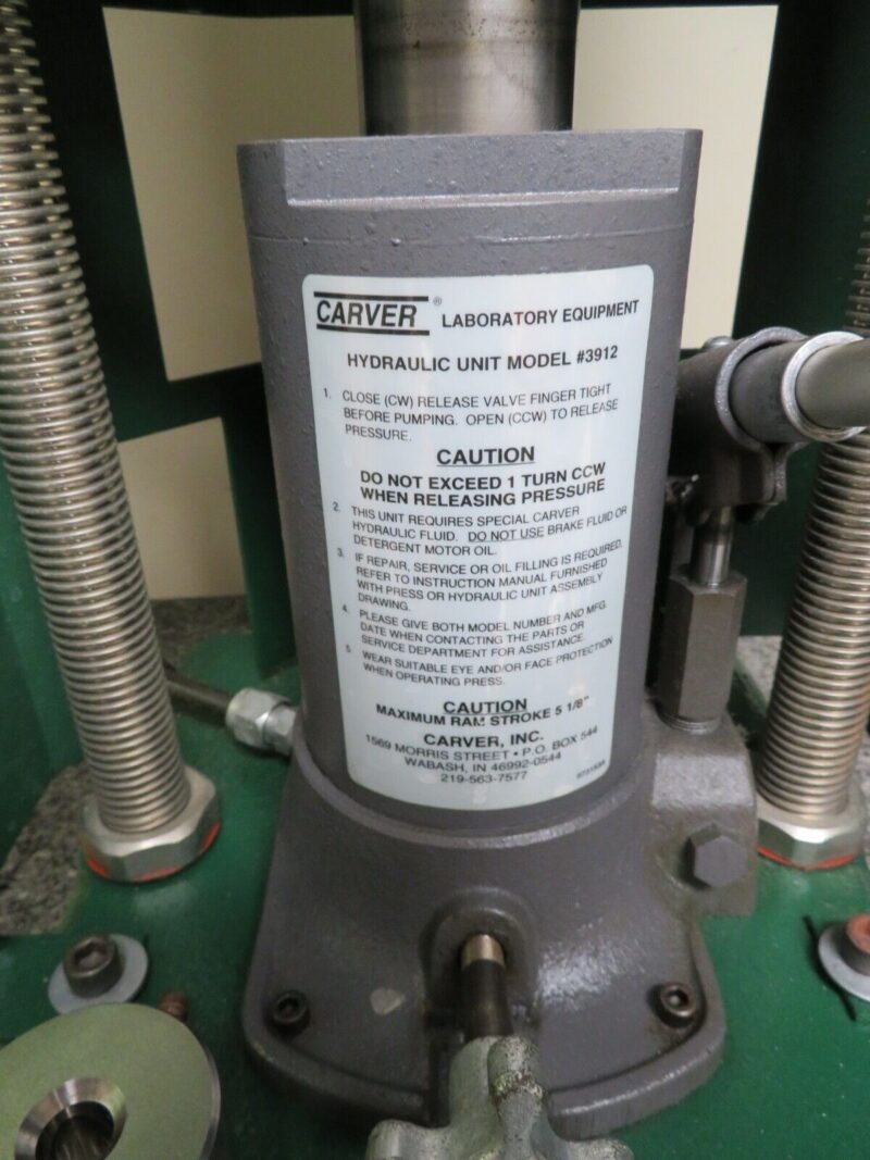 Carver Model 3912 C 12 ton Bench Top Manual Presses PV21 - Image 5