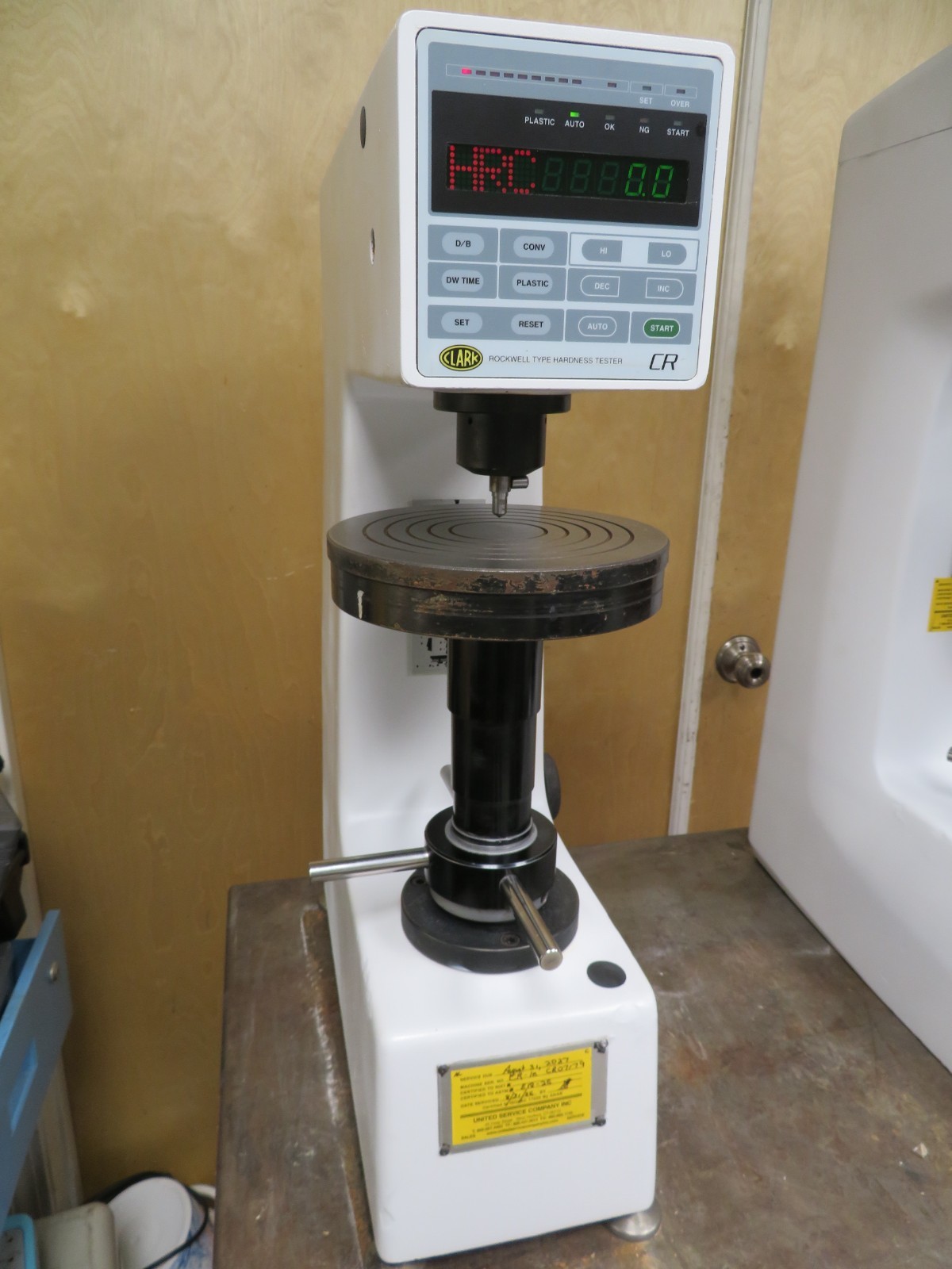 Clark CR-1 Regular Rockwell-Type Hardness Tester Calibrated C Scale
