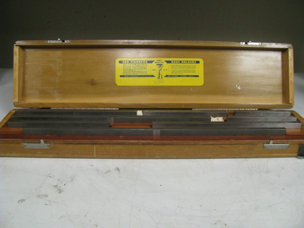 DoAll Rectangular Steel Large/Long Gage Gauge Block Set Complete FK5