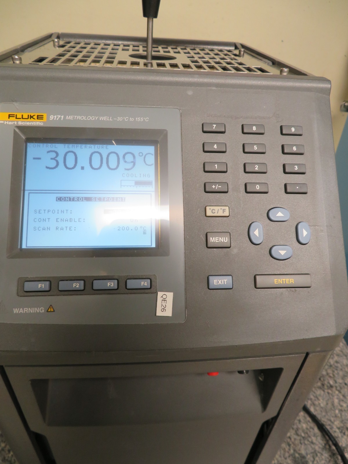 Fluke Calibration 9171 Temperature Metrology Well -30C - 155C w/ Insert QE26 - Image 4