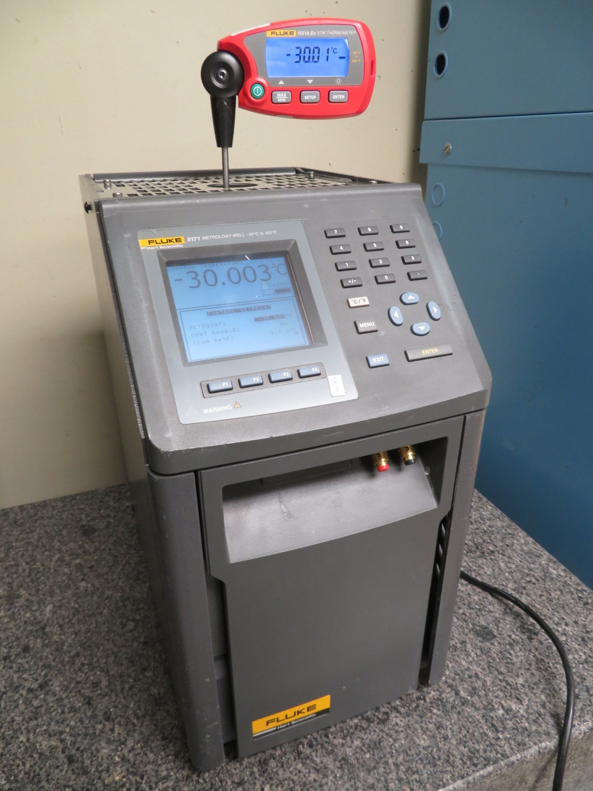 Fluke Calibration 9171 Temperature Metrology Well -30C - 155C w/ Insert QE26