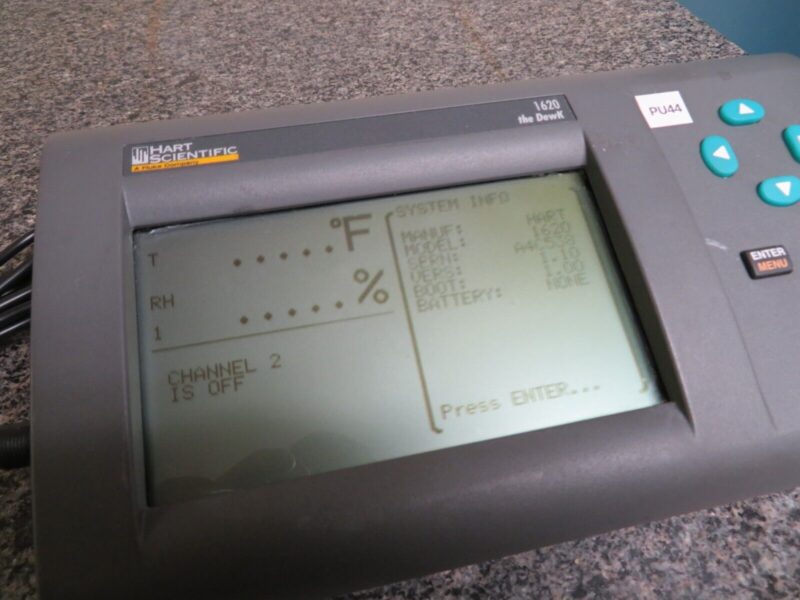 Fluke Hart Scientific 1620-S DewK Thermo-Hygrometer PU44 - Image 5