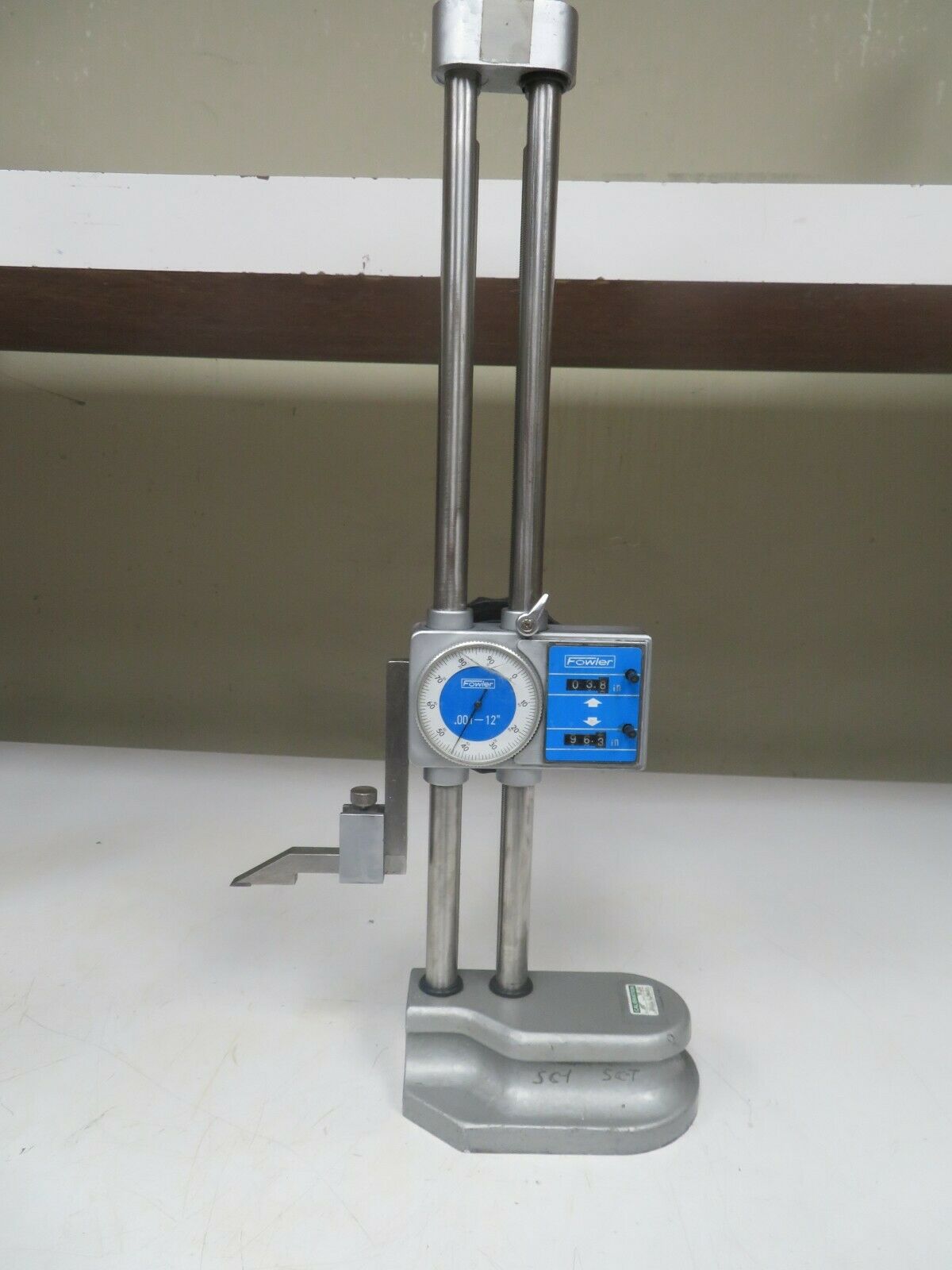 Fowler 012"/.001" Digimatic Dual Column Height Gage ON18 Bullseye