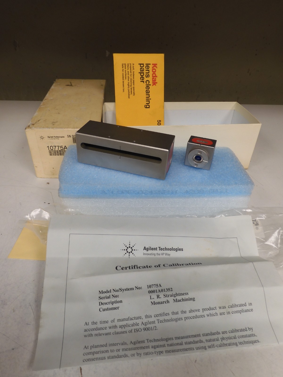 HP/Agilent model 10775A - Laser Optics - Long-Range Straightness Optics- QF44