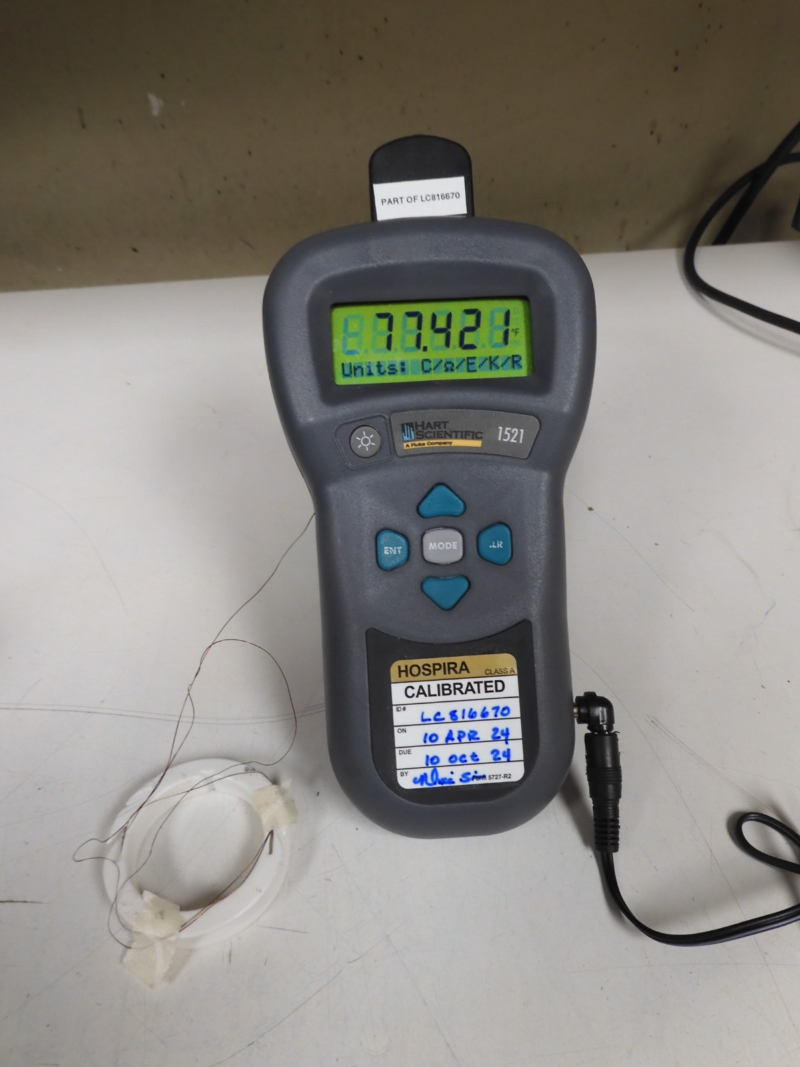 Hart Scientific/ fluke 1521 Thermometer Readout w/ thermocouple - QA35 - Image 5