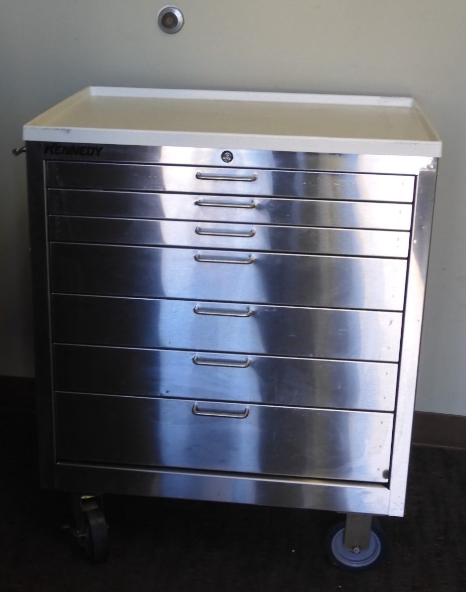 Kennedy - 28087 - Stainless Steel 7 Drawer Roller Tool Cabinet - 29" x 20" x 36" - Image 3