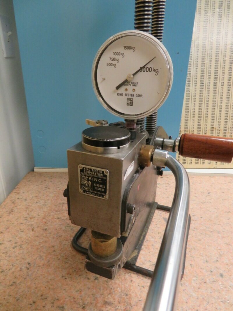 King Test Portable Brinell Hardness Tester OM50 Bullseye Calibration