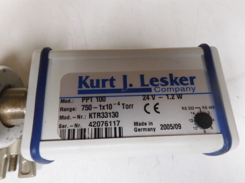 Kurt J Lester - model PPT-100 - Vacuum Digital Pirani Transmitter - PV46 - Image 3