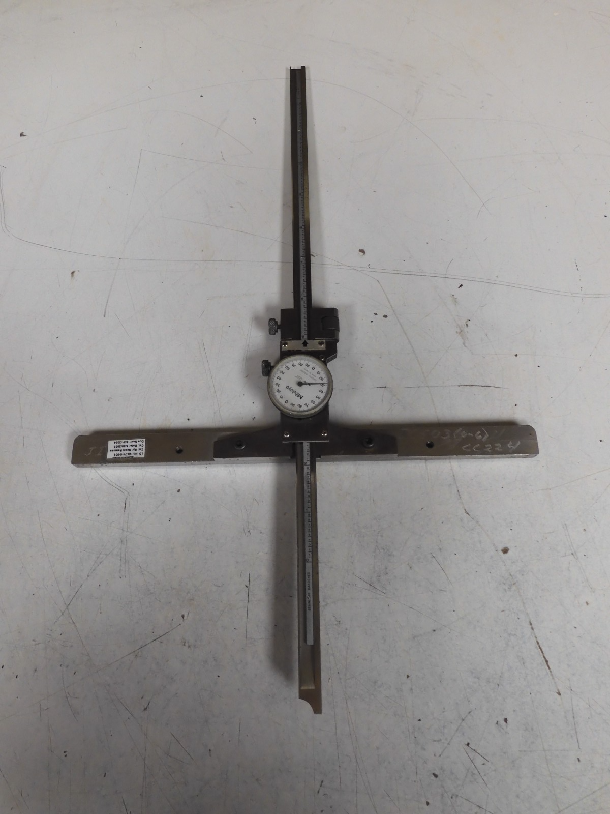 Mitutoyo Dial Depth Gage -12"/.001" - 10" base - QG63