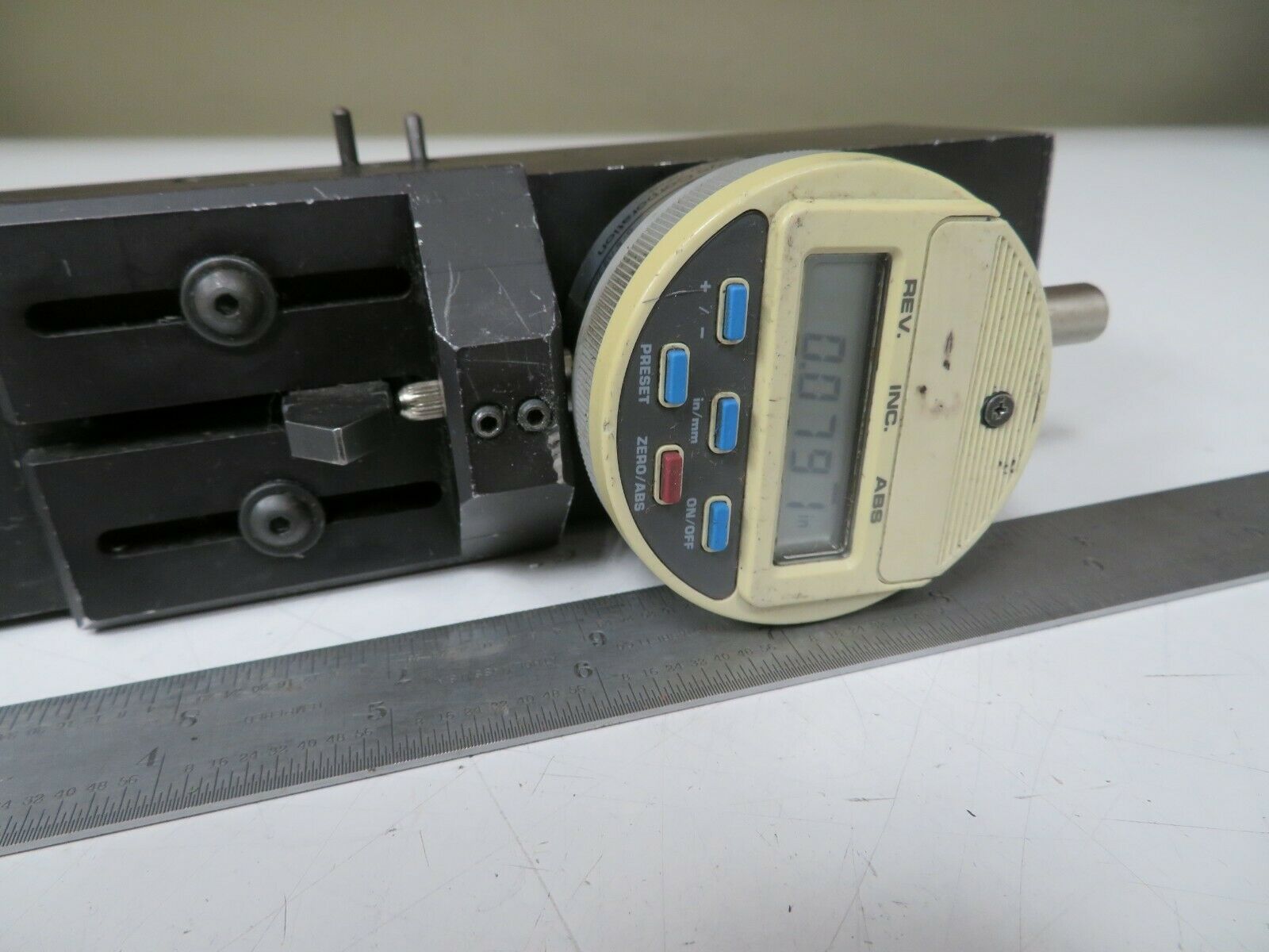 Mueller Gage Model 1550 Shallow Diameter Groove Gage 1" to 7 3/4" .0001