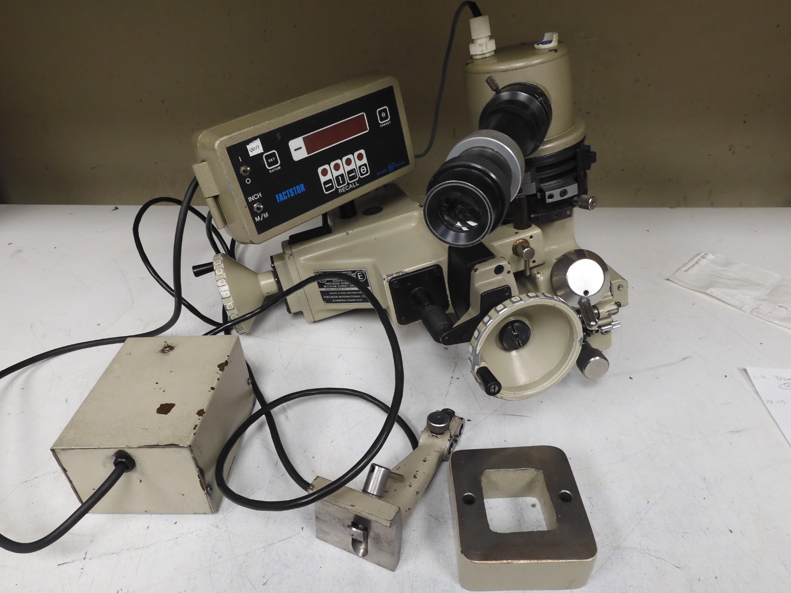 Precision Grinding - Digital Optidress  E - Digital Form Wheel Dresser - QD77