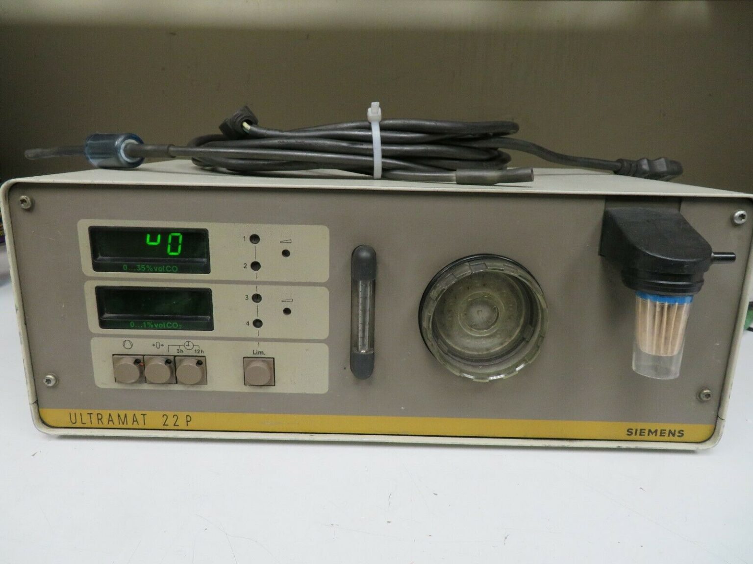 Siemens Ultramat 22p Gas Analyzer PARTS/REPAIR ONLY "asis" Bullseye Calibration