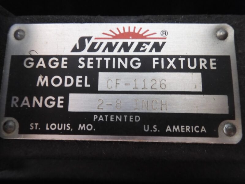 Sunnen CF-1126 Dial Bore Gauge 2-8" Setting Fixture w/ Standards and Case - QA76 - Image 4