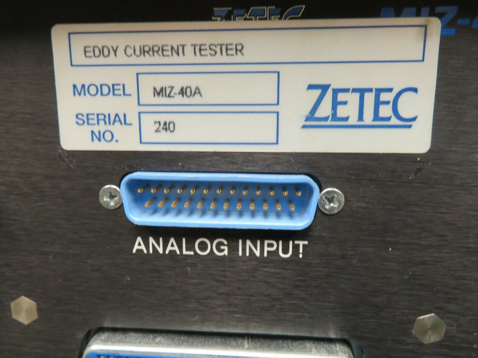 Zetec MIZ-40A Eddy Current Tester AS IS 