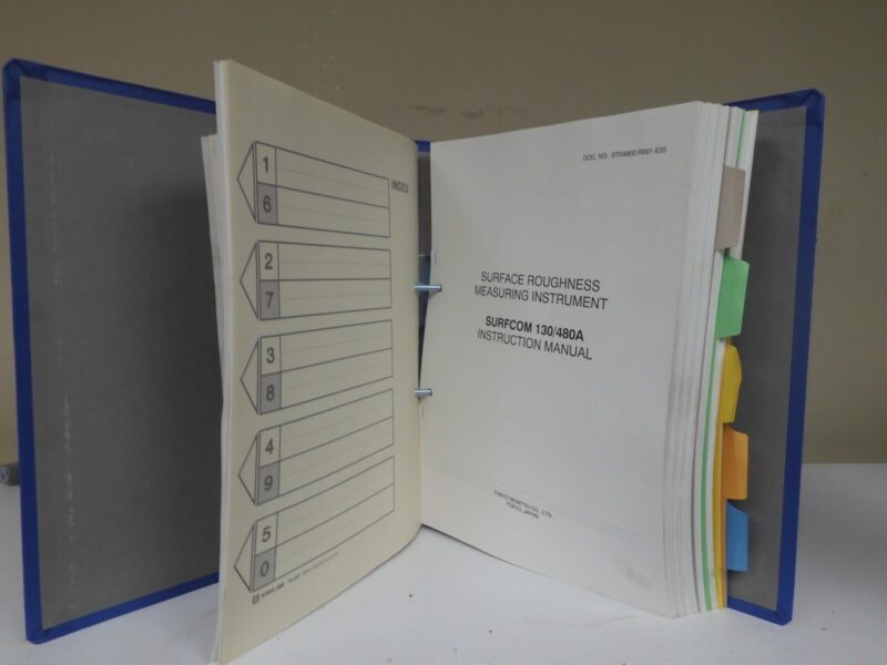 Zeiss/Tokyo Seimitsu Surfcom 480A Field Surface Texture Measuring Instrument - Image 10