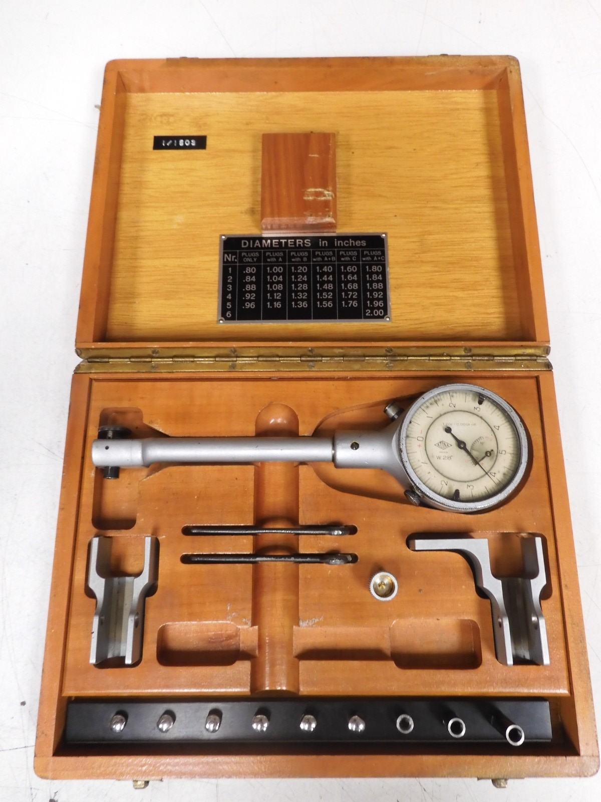 Alina/Interapid/Compac - .8-2.0"/.0001" Division Dial Bore Gage - QD55