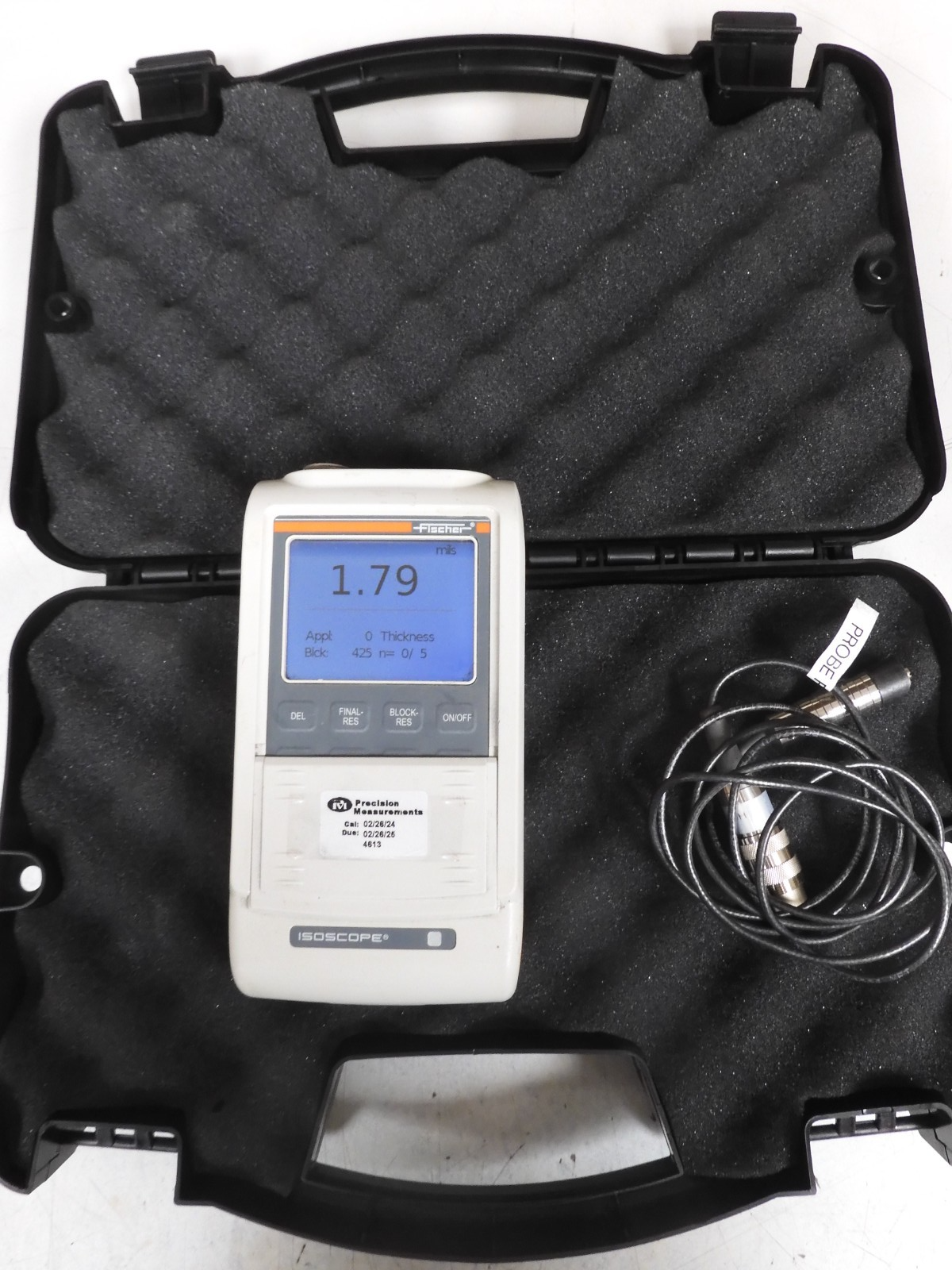 Fischer - model FMP30-C - Isoscope Coating Thickness Gauge w/ Probe - QE58