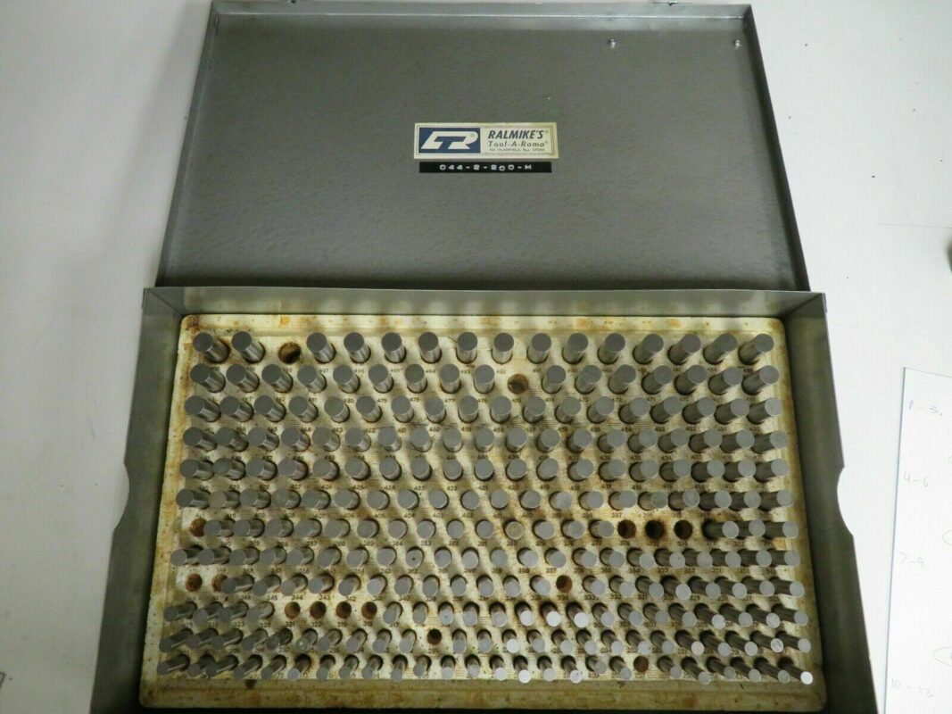 RalMikes Minus Pin Gage Set .251 .5" (Missing 15 Pins) NJ5 Bullseye Calibration