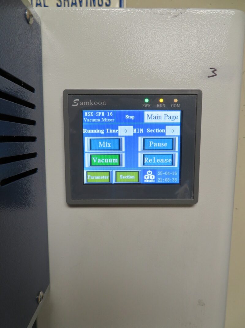 MTI MSK-SFM-16 DUAL-SHAFT PLANETARY VACUUM MIXER W CONTAINER - Image 4