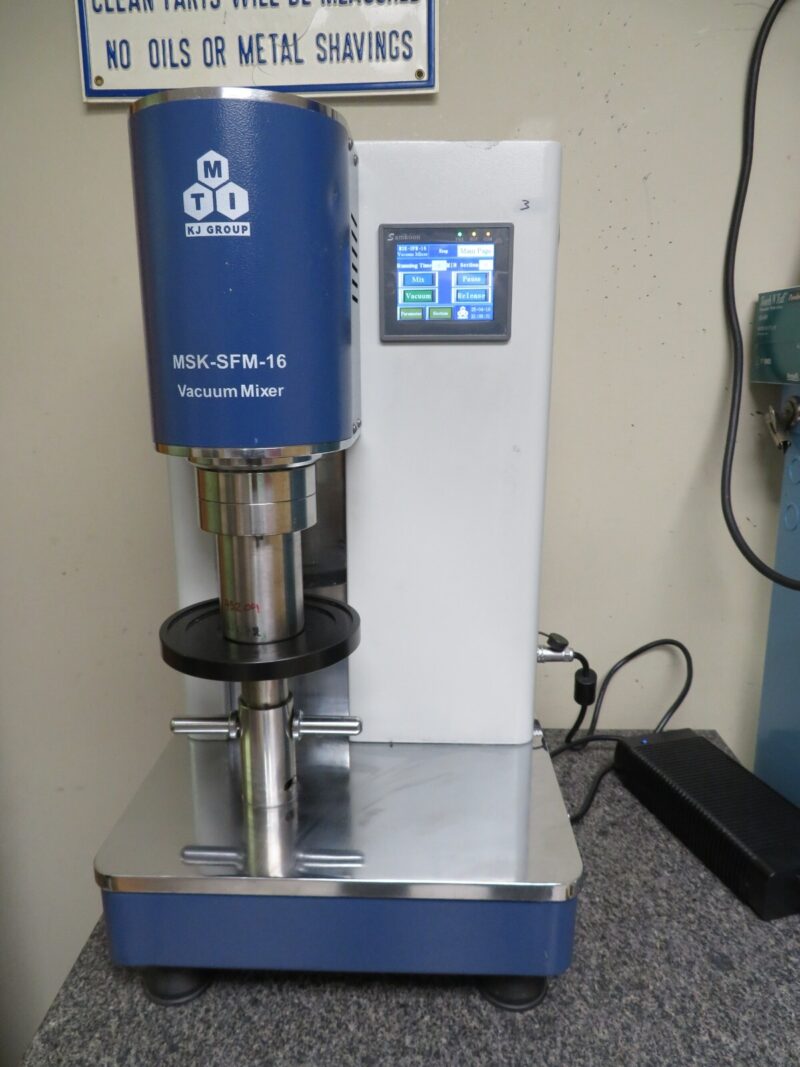 MTI MSK-SFM-16 DUAL-SHAFT PLANETARY VACUUM MIXER W CONTAINER