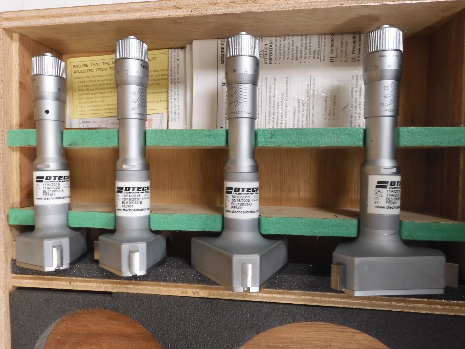 Mitutoyo - 368-993 - 3-Point Inside Micrometer Holtest 50-100mm/0.005mm - QF72 - Image 3