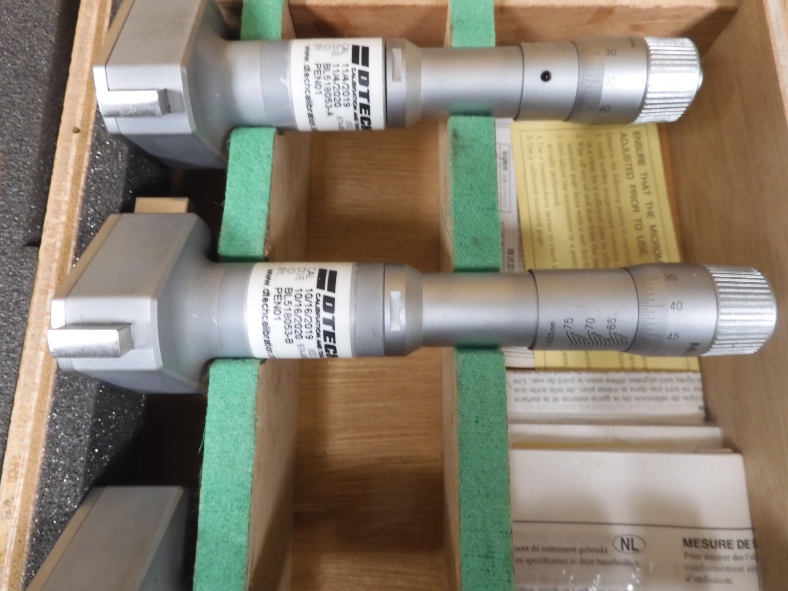 Mitutoyo - 368-993 - 3-Point Inside Micrometer Holtest 50-100mm/0.005mm - QF72 - Image 5