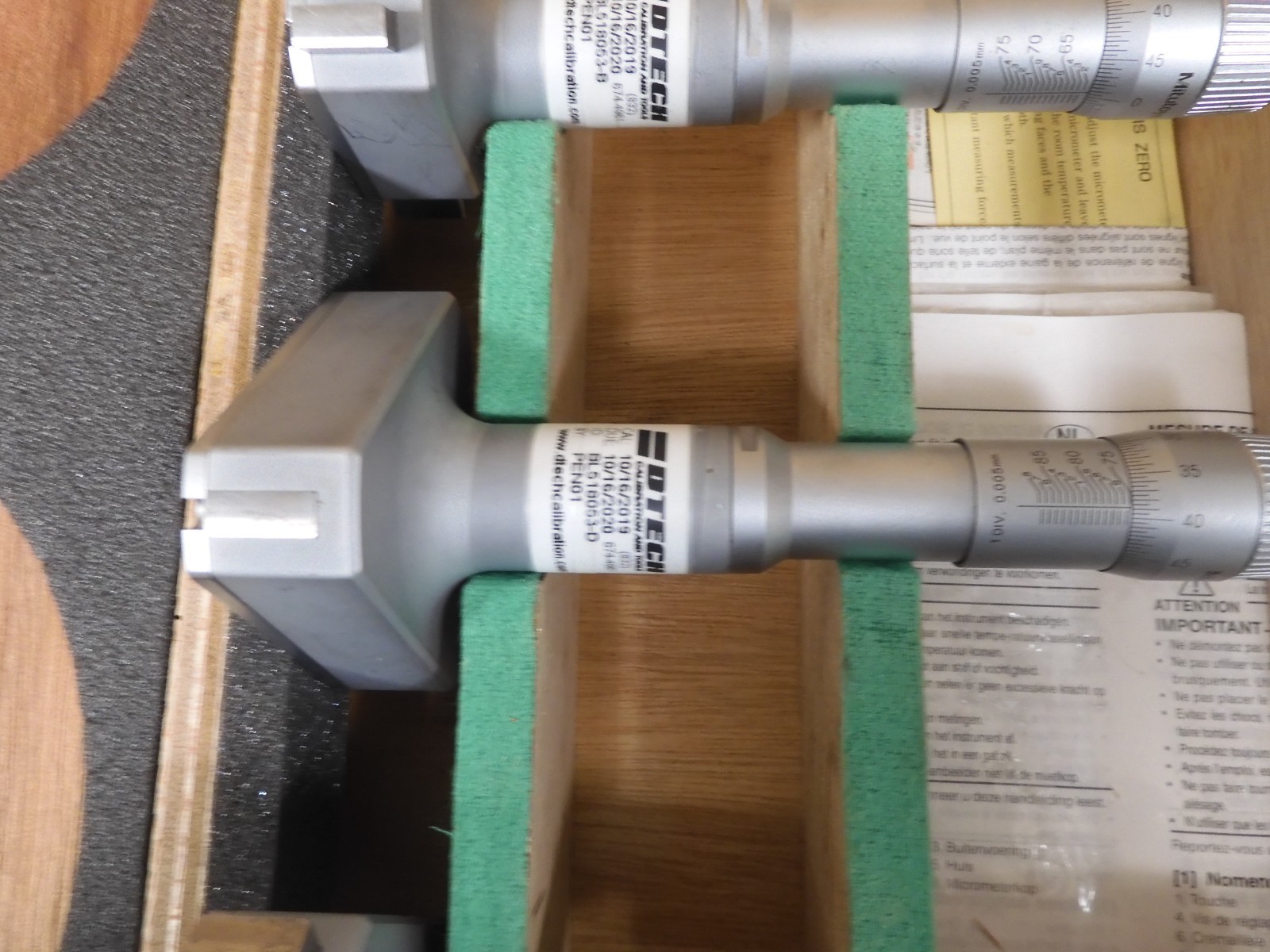 Mitutoyo - 368-993 - 3-Point Inside Micrometer Holtest 50-100mm/0.005mm - QF72 - Image 6