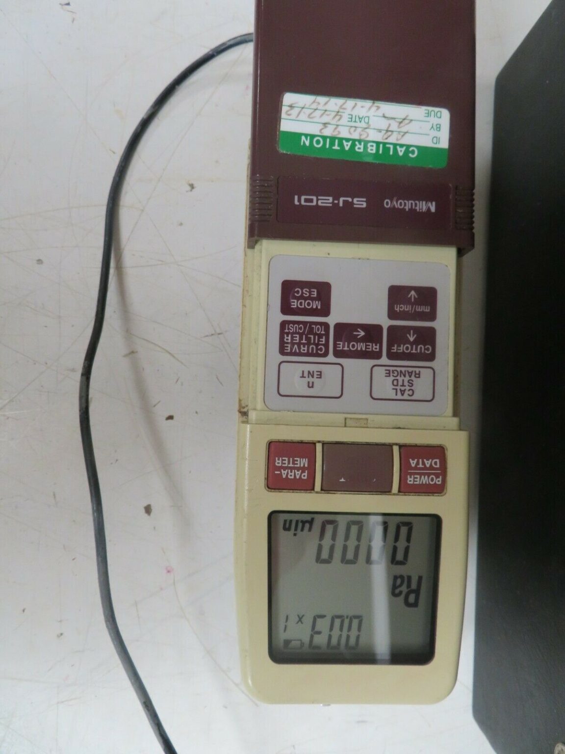 Mitutoyo SJ201 Surftest Profilometer Surface Finish Tester tested UQ42 Bullseye Calibration