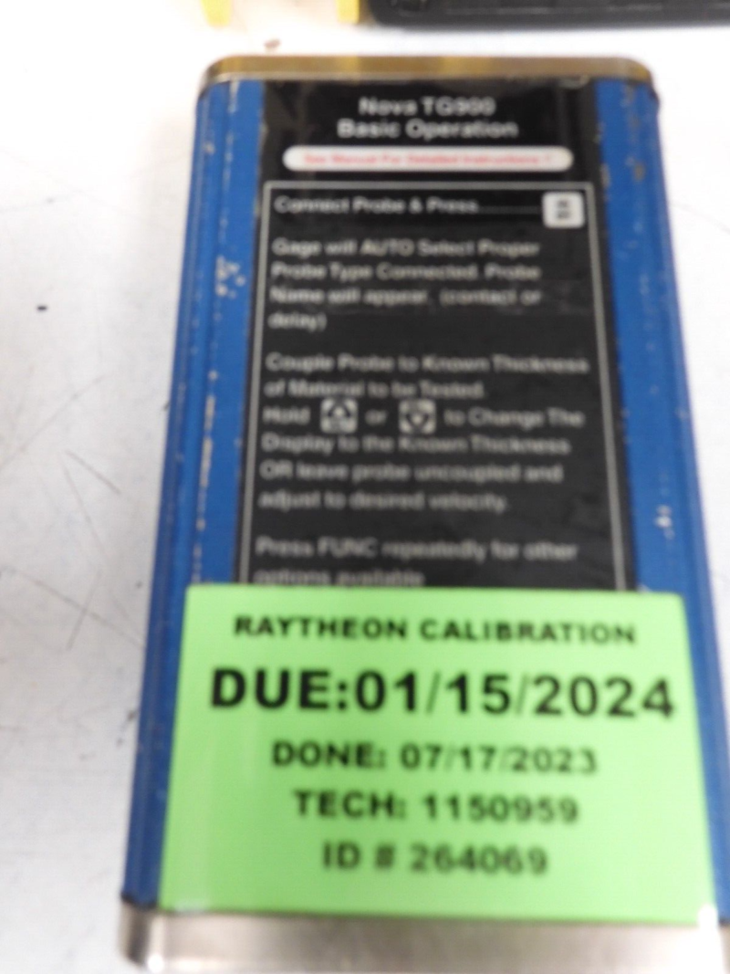 NDT Systems - Nova TG900 - Precision Ultrasonic Thickness Gage, 2 probes - PY63 - Image 7