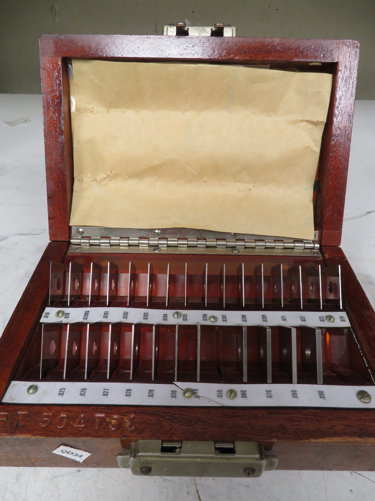 Pratt Whitney Hoke Steel  Square Thin Metric Square Gage Blocks QD34