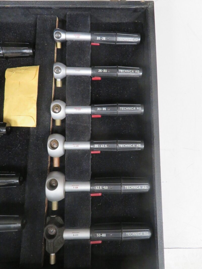 SWISS 20150mm TECHNICA AG OPTOMIKE OPTICAL BORE GAGE SET Metric