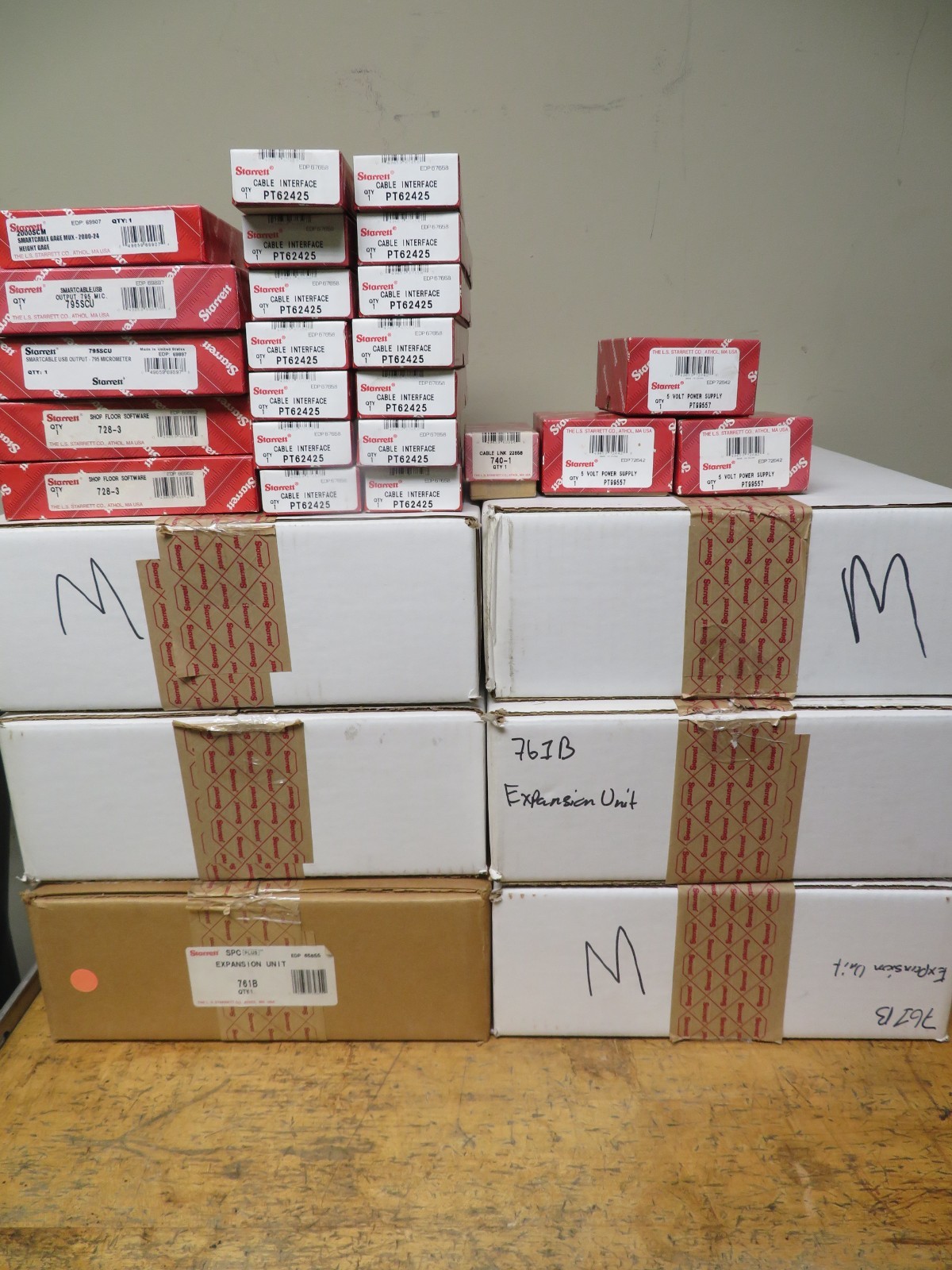 Starrett Data Multiplexer 761 Series w/ accessories cables LOT OF NEW