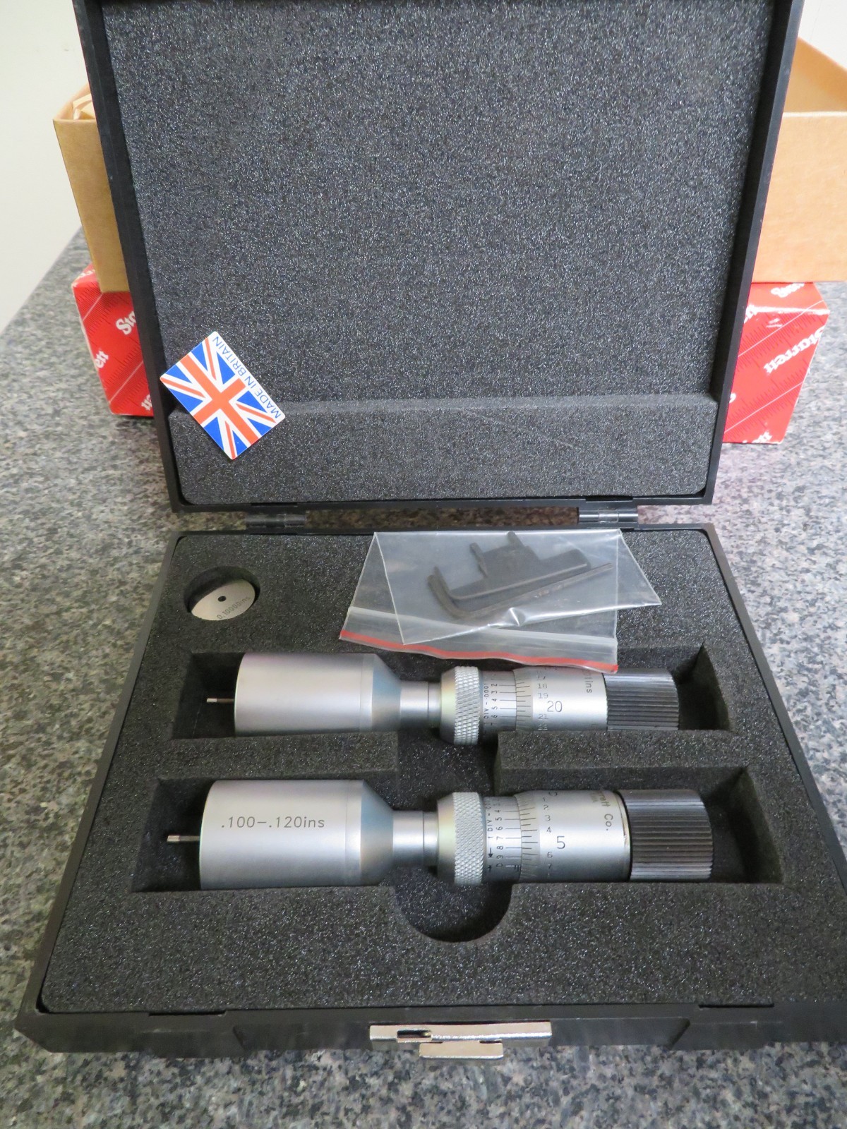 Starrett S78AZ .80 - .120" Bowers Mechanical Internal Micrometer QF4