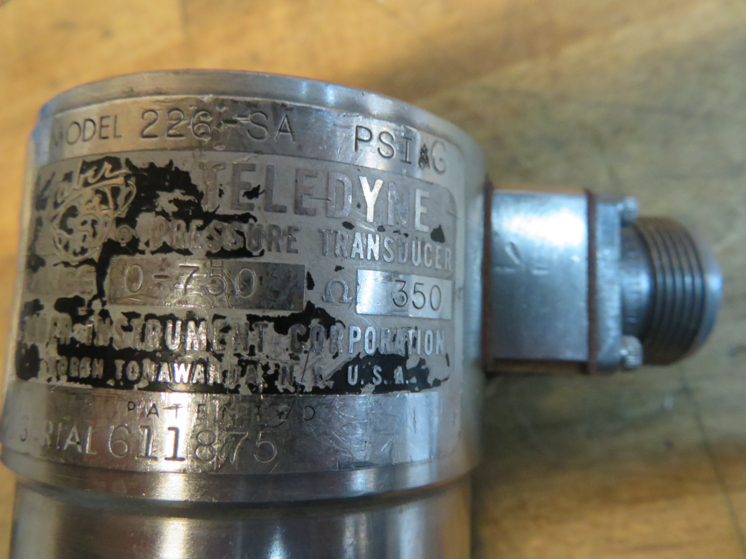 Taber Teledyne Pressure Transducer 0500 PSI Range 350 Ohms PT7