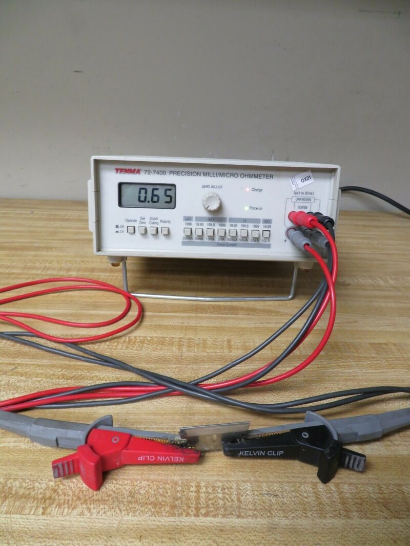 Tenma 727400 Precision Milli/MicroOhmmeter OX21 Bullseye Calibration