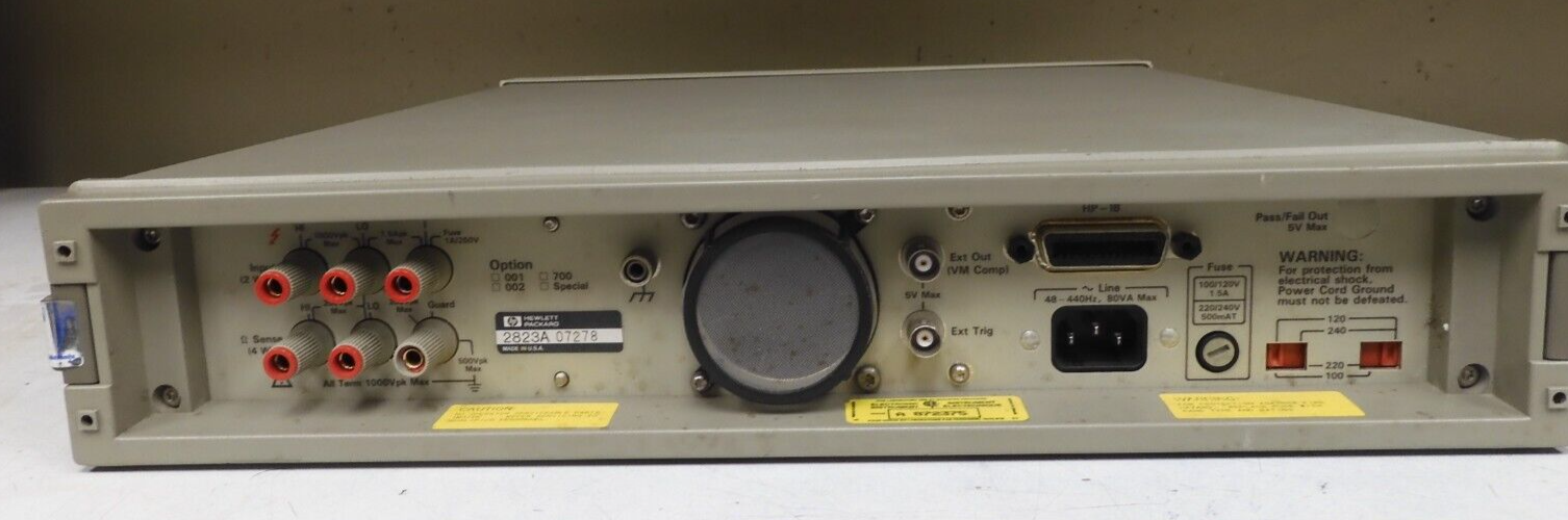 Agilent HP Keysight - model 3458A - 8.5-Digit Benchtop Digital Multimeter - PT4 - Image 6