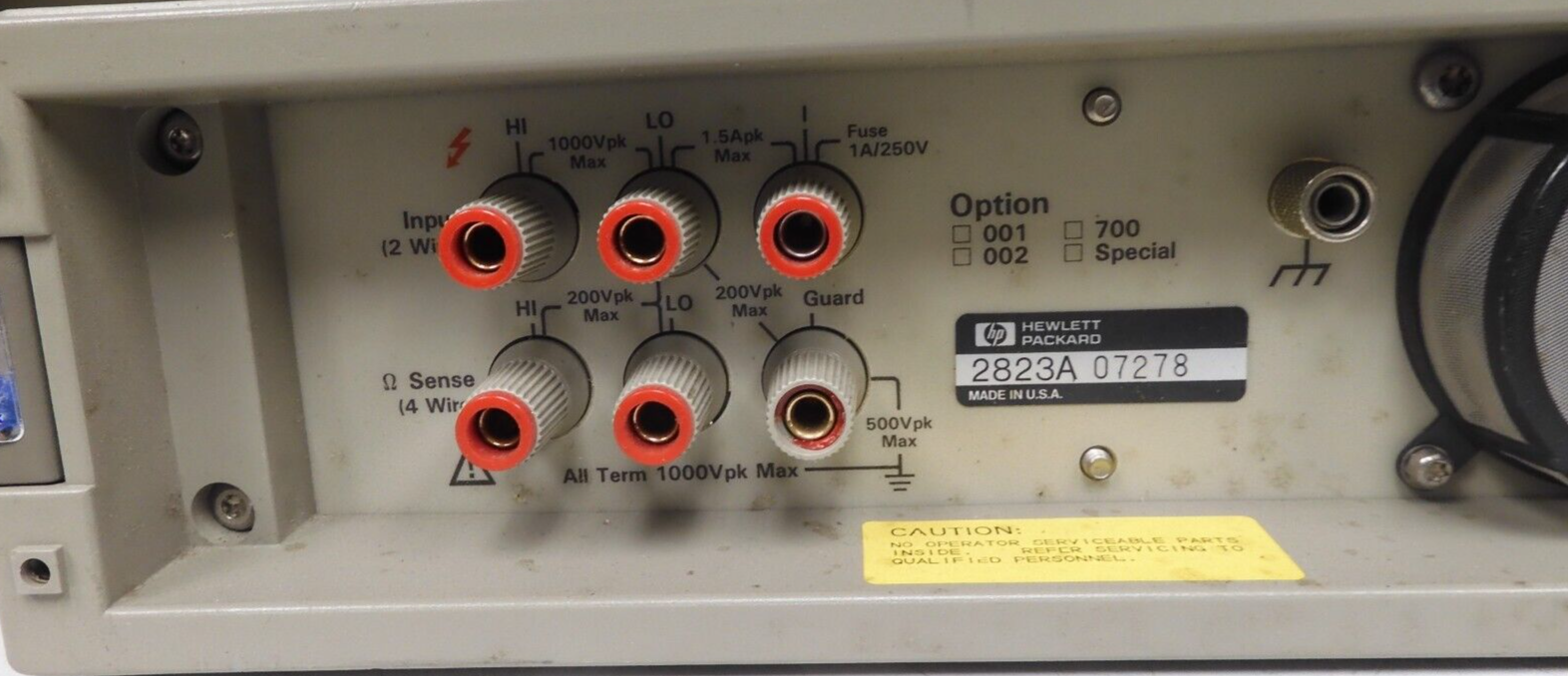 Agilent HP Keysight - model 3458A - 8.5-Digit Benchtop Digital Multimeter - PT4 - Image 7
