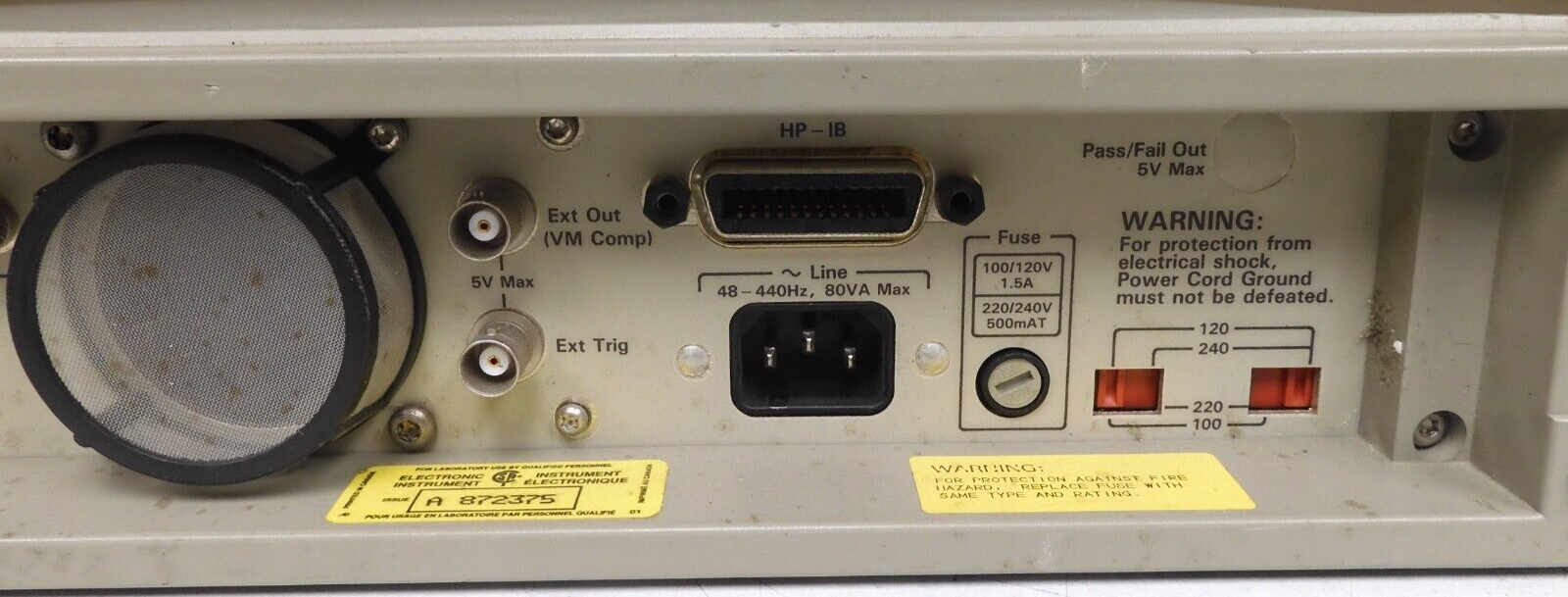Agilent HP Keysight - model 3458A - 8.5-Digit Benchtop Digital Multimeter - PT4 - Image 8