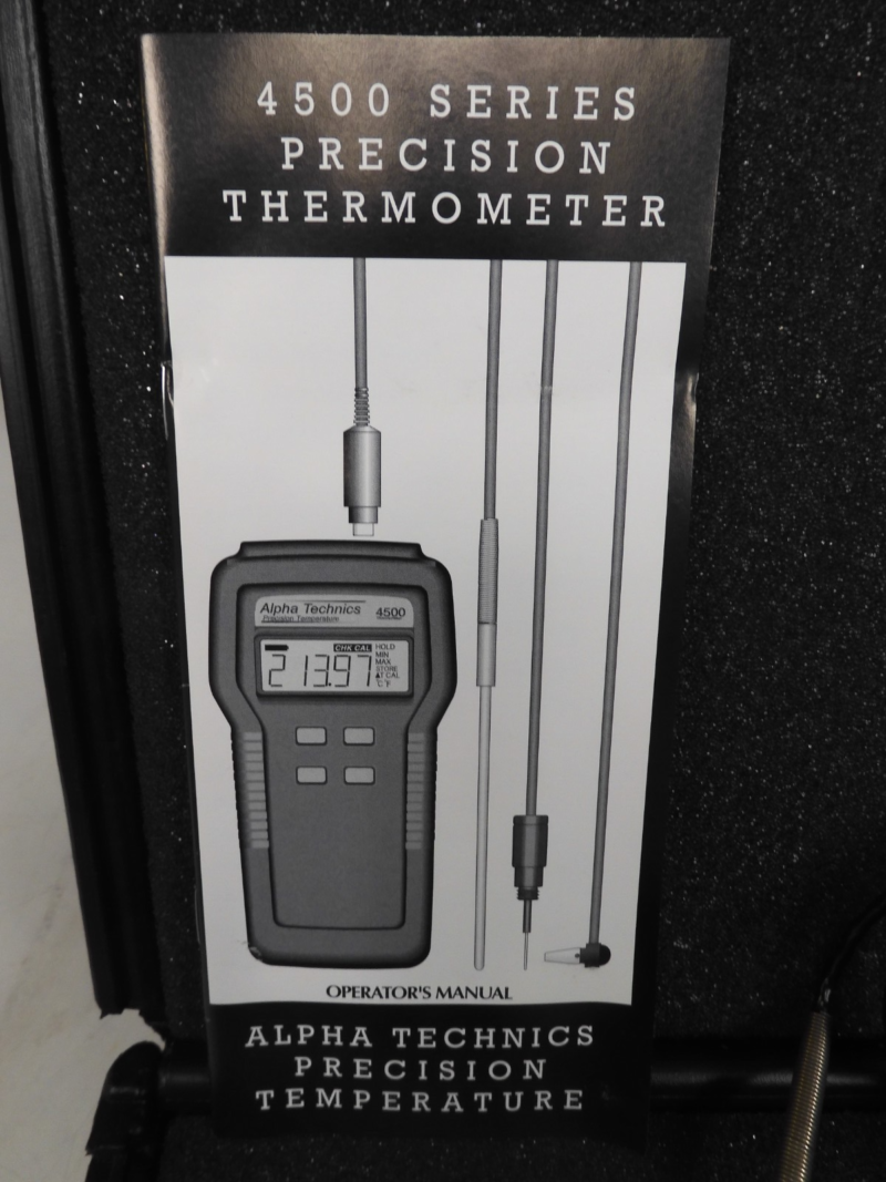 Alpha Technics - model 4500 Series Precision Thermometer w/ SP-642 probe - QA32 - Image 4