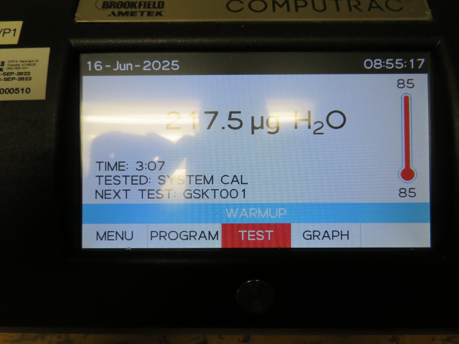 Ametek Computrac Vapor Pro XL R&D NEW 2023 Includes Dry Air Pump System - VP1 - Image 10